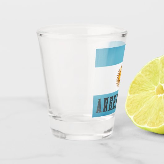 Flagge Argentiniens Schnapsglas (Links)