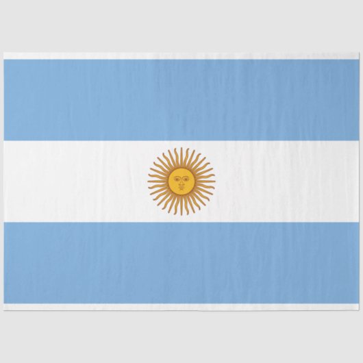 Flagge Argentiniens Seidenpapier (Vorderseite)