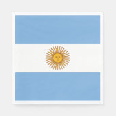 Flagge Argentiniens Serviette (Vorderseite)