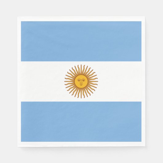 Flagge Argentiniens Serviette (Vorderseite)