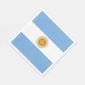 Flagge Argentiniens Serviette (Ecke)