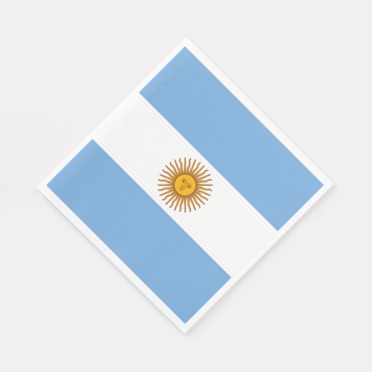 Flagge Argentiniens Serviette (Ecke)