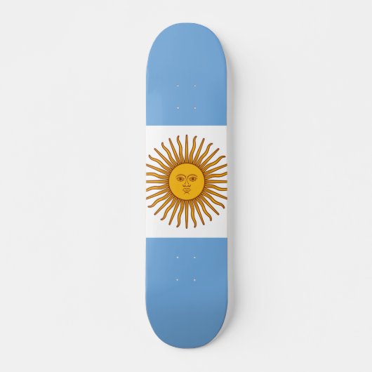 Flagge Argentiniens Skateboard (Vorne)