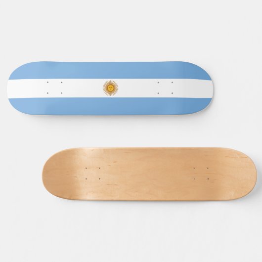 Flagge Argentiniens Skateboard (Horizontal)
