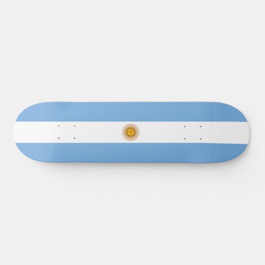 Flagge Argentiniens Skateboard (Horizontal)