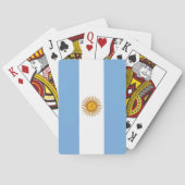 Flagge Argentiniens Spielkarten (Rückseite)
