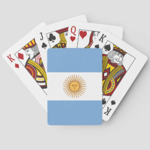Flagge Argentiniens Spielkarten
