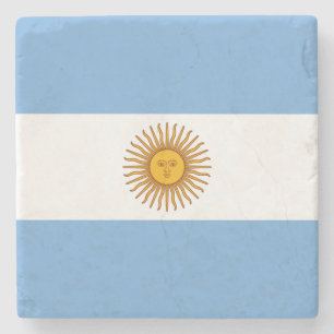 Flagge Argentiniens Steinuntersetzer