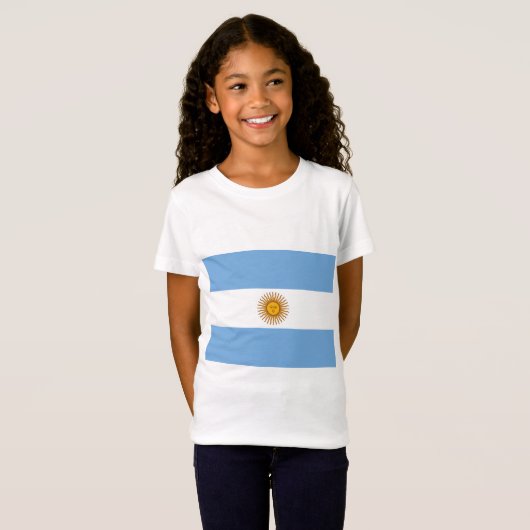 Flagge Argentiniens T-Shirt (Vorne ganz)