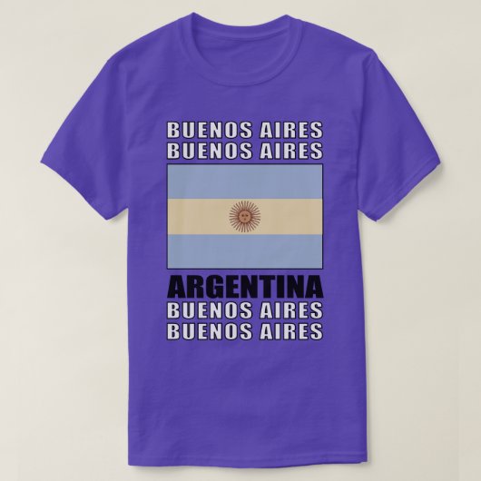 Flagge Argentiniens T-Shirt (Design vorne)