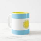 Flagge Argentiniens Tasse (Vorderseite Links)