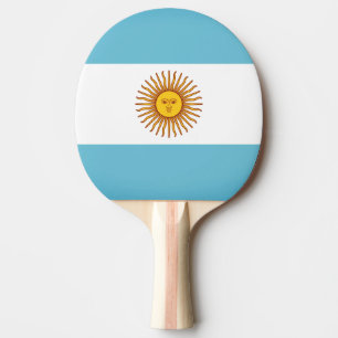 Flagge Argentiniens Tischtennis Schläger