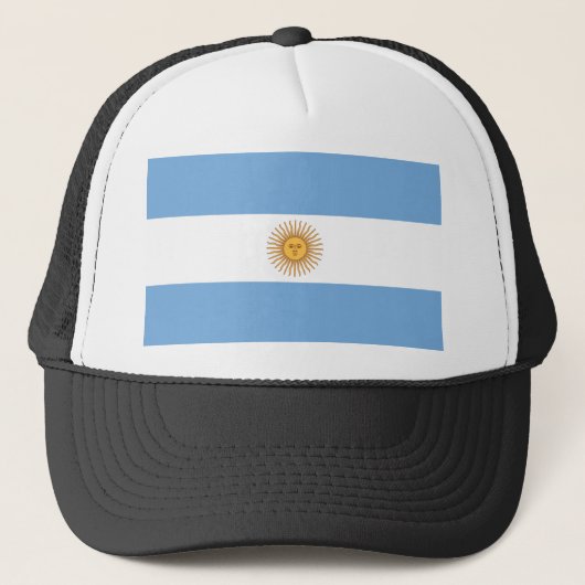 Flagge Argentiniens Truckerkappe (Vorderseite)