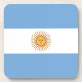 Flagge Argentiniens Untersetzer (Vorderseite)