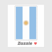 Flagge Argentiniens (vertikal) Aufkleber (Blatt)