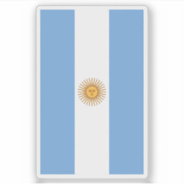 Flagge Argentiniens (vertikal) Aufkleber