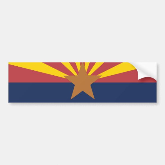 Flagge Arizona Autoaufkleber (Vorne)