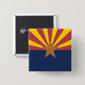 Flagge Arizona Button (Vorne & Hinten)