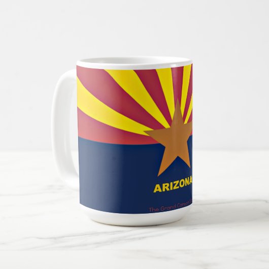 Flagge Arizona Kaffeetasse (Vorderseite Links)