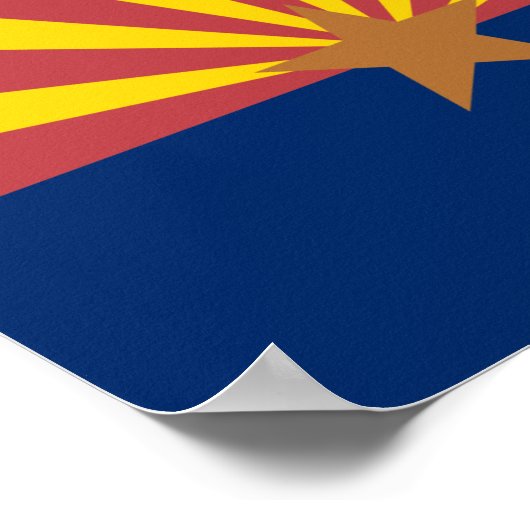 Flagge Arizona Poster (Ecke)