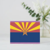 Flagge Arizona Postkarte (Stehend Vorderseite)