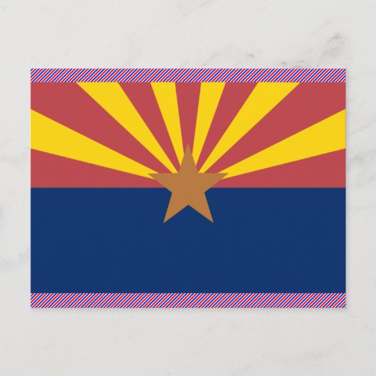Flagge Arizona Postkarte (Vorderseite)