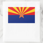 Flagge Arizona Rechteckiger Aufkleber (Tasche)