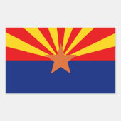 Flagge Arizona Rechteckiger Aufkleber (Vorderseite)