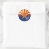 Flagge Arizona Runder Aufkleber (Tasche)