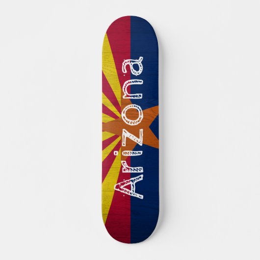 Flagge Arizona Skateboard (Vorne)