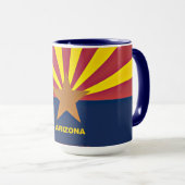 Flagge Arizona Tasse (VorderseiteRechts)