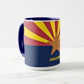 Flagge Arizona Tasse (Vorderseite Links)