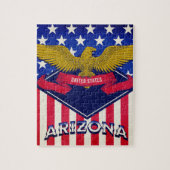Flagge Arizona USA Puzzle (Vertikal)