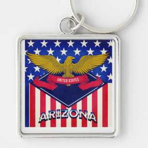 Flagge Arizona USA Schlüsselanhänger
