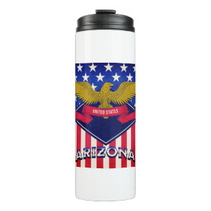 Flagge Arizona USA Thermosbecher