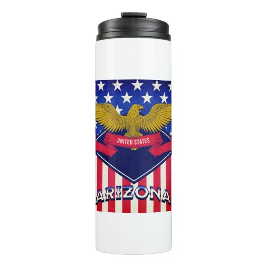 Flagge Arizona USA Thermosbecher (Vorderseite)