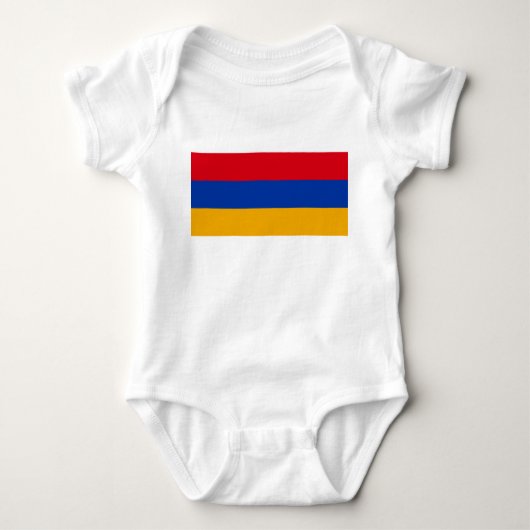 Flagge Armeniens Baby Strampler (Vorderseite)