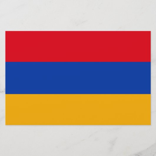 Flagge Armeniens Briefpapier (Vorderseite)