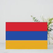 Flagge Armeniens Briefpapier (Stehend Vorderseite)