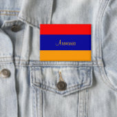 Flagge Armeniens Button (Insitu)