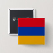 Flagge Armeniens Button (Vorne & Hinten)