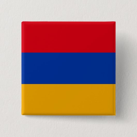 Flagge Armeniens Button (Vorderseite)
