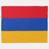 Flagge Armeniens Fleecedecke (Vorderseite (Horizontal))