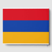 Flagge Armeniens Gästebuch (Rückseite)