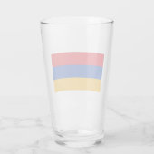 Flagge Armeniens Glas (Rückseite)