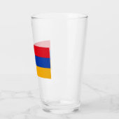 Flagge Armeniens Glas (Links)