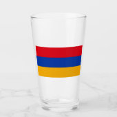 Flagge Armeniens Glas (Vorderseite)
