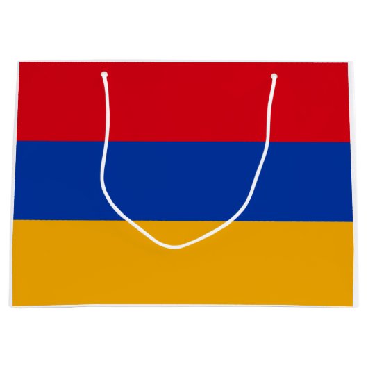 Flagge Armeniens Große Geschenktüte (Vorderseite)