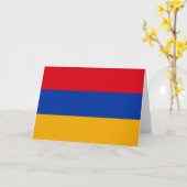 Flagge Armeniens Karte (Gelbe Blume)