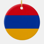 Flagge Armeniens Keramik Ornament (Hinten)
